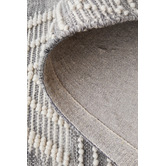 Network Rugs Natural White &amp; Grey Textured Alva Wool Rug