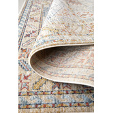 Network Rugs Sky Blue &amp; Beige Power-Loomed Transitional Rug