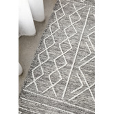 Network Rugs Grey &amp; White Textured Ines Wool Rug