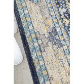 Network Rugs Navy &amp; Sky Blue Power-Loomed Transitional Rug