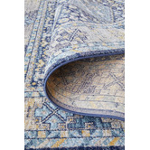 Network Rugs Navy &amp; Sky Blue Power-Loomed Transitional Rug
