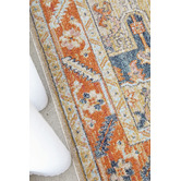 Network Rugs Rust Power-Loomed Transitional  Rug