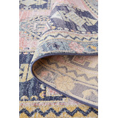 Network Rugs Red Power-Loomed Transitional  Rug