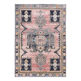 Network Rugs Red Power-Loomed Transitional  Rug