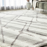 Network Rugs Ivory &amp; Grey Diamond Rug