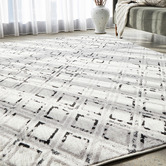 Network Rugs Grey &amp; Charcoal Geometric Rug