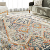 Network Rugs Rust &amp; Beige Power-Loomed Transitional Rug