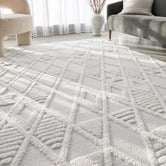 Network Rugs White Nina Contemporary Rug