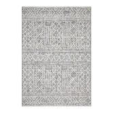 Network Rugs Grey &amp; White Textured Ines Wool Rug