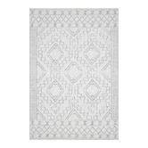 Network Rugs Natural White &amp; Grey Textured Ida Rug