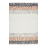 Network Rugs Peach &amp; Denim Wool Textured Astrid Rug