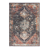 Network Rugs Navy Power-Loomed Transitional Round Rug