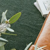 Network Rugs Green Cleo Ultra Plush Machine Washable Rug