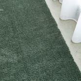 Network Rugs Green Cleo Ultra Plush Machine Washable Rug