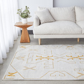 Network Rugs Gold Zoey Aztec Rug