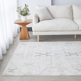 Network Rugs Grey Zoey Aztec Rug