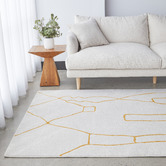 Network Rugs Gold Abigail Abstract Rug