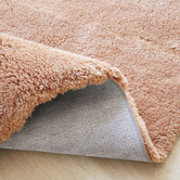 Network Rugs Peach Cleo Ultra Plush Machine Washable Round Rug