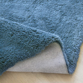 Network Rugs Blue Cleo Ultra Plush Machine Washable Round Rug
