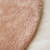 Network Rugs Peach Cleo Ultra Plush Machine Washable Round Rug