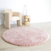 Network Rugs Rose Cleo Ultra Plush Machine Washable Round Rug