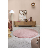 Network Rugs Rose Cleo Ultra Plush Machine Washable Round Rug