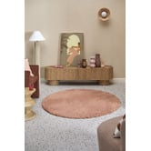 Network Rugs Peach Cleo Ultra Plush Machine Washable Round Rug