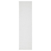 Network Rugs White Ezra Organic Textured Runner