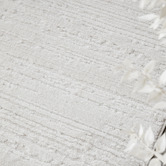 Network Rugs White Ezra Organic Textured Runner
