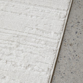 Network Rugs White Ezra Organic Textured Runner