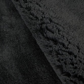 Network Rugs Black Cleo Ultra Plush Machine Washable Rug