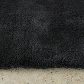 Network Rugs Black Cleo Ultra Plush Machine Washable Rug