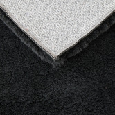 Network Rugs Black Cleo Ultra Plush Machine Washable Rug