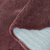 Network Rugs Burgundy Cleo Ultra Plush Machine Washable Rug