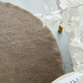 Network Rugs Oyster Cleo Ultra Plush Machine Washable Round Rug
