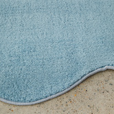 Network Rugs Blue Elsie Wavy Edge Machine Washable Rug