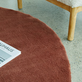 Network Rugs Copper Cleo Ultra Plush Machine Washable Round Rug