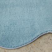 Network Rugs Blue Elsie Wavy Edge Machine Washable Runner