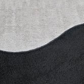 Network Rugs Black Elsie Wavy Edge Machine Washable Runner