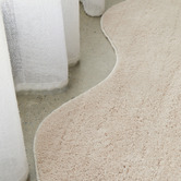 Network Rugs Beige Elsie Wavy Edge Machine Washable Runner