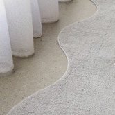 Network Rugs Silver Elsie Wavy Edge Machine Washable Rug
