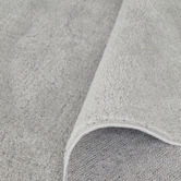 Network Rugs Silver Elsie Wavy Edge Machine Washable Rug
