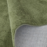 Network Rugs Green Elsie Wavy Edge Machine Washable Rug