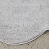 Network Rugs Silver Elsie Wavy Edge Machine Washable Runner