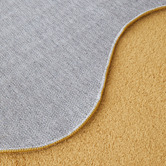 Network Rugs Mustard Elsie Wavy Edge Machine Washable Rug