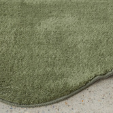 Network Rugs Green Elsie Wavy Edge Machine Washable Rug