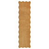 Network Rugs Mustard Elsie Wavy Edge Machine Washable Runner