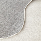 Network Rugs Ivory Elsie Wavy Edge Machine Washable Runner