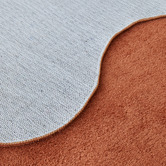 Network Rugs Terracotta Elsie Wavy Edge Machine Washable Runner