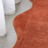 Network Rugs Terracotta Elsie Wavy Edge Machine Washable Rug